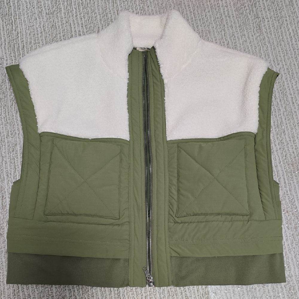 Olive and Ivory  Vest